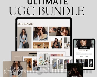 UGC Influencer Kit Canva Template: Media Kit, Portfolio, Agreement (Digital Download)