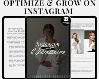 Instagram Growth Ebook: Profile Optimization & Feed Tips (Canva, MRR)