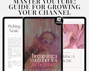 YouTube Channel Guide eBook: Content, SEO, Monetization (PLR MRR)