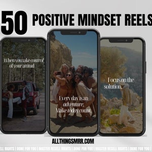 Reel di Instagram di marketing digitale senza volto Reel di mentalità positiva e incoraggiamento Reel di donne MRR Reel di citazioni motivazionali di Instagram