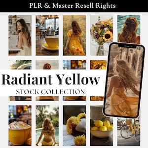 Yellow Stock Photos Faceless Reels Instagram Stock Images Digital Marketing Done For You Stock Images Master Resell Rights AI Stock Photos
