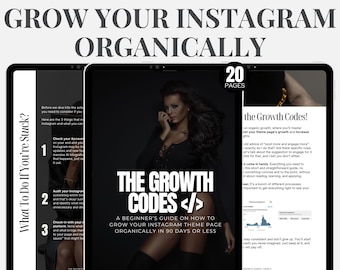 Faceless Instagram Marketing Ebook: Theme Pages, Growth Guide (MRR)