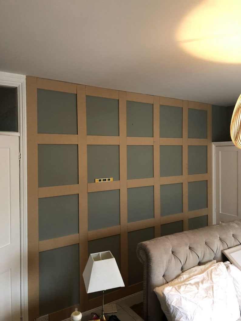 Wood Panelling Kit Georgian/shaker Style Wall Decor Panel Kit ...