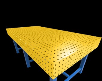 Custom Welding Table DXF File: CNC Plasma Cutting Designs