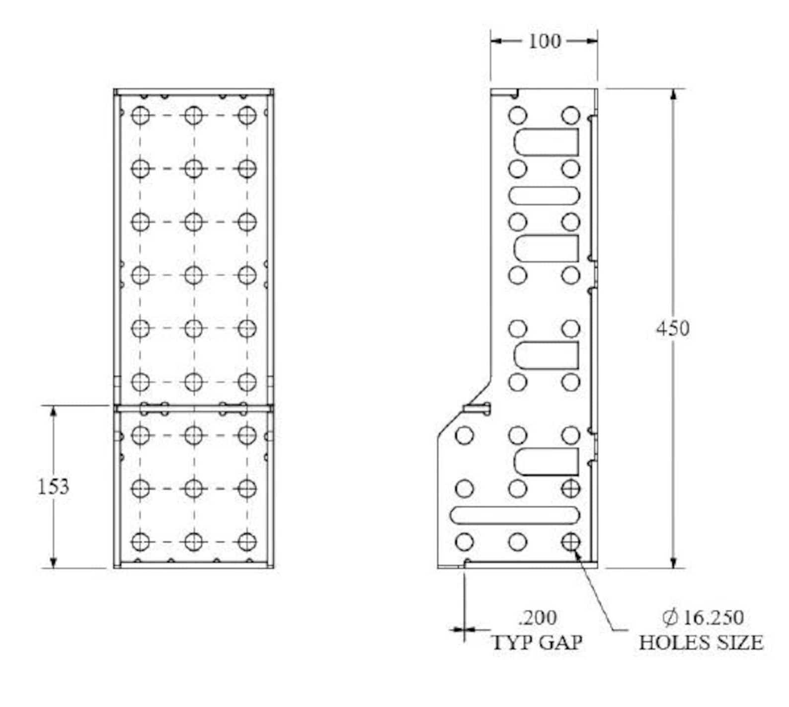 Dxf Bracket Welding Table Bracket DXF File: CNC Laser Cut Plans (digital Download ...