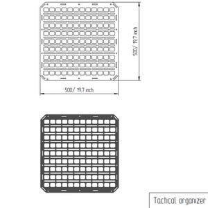 DIY Molle Panel DXF Files: 500x500mm Tactical Organizer (Digital Download)