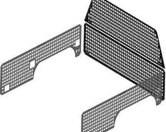 Peugeot Landtrek Molle Panel Organizer DXF File: 4x4 Truck Bed (Digital)