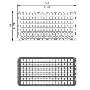 Universal MOLLE-panelplan PDF (15 x 30 tum) – Anpassningsbar gör-det-själv-design