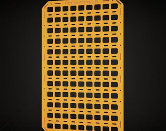 Development of a personal molle panel according to your dimensions DXF file