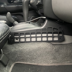 Center Console Molle Panel DXF File: CNC Laser Cut Car Organizer
