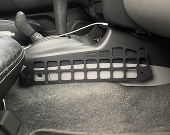 Center Console Molle Panel DXF File: CNC Laser Cut Car Organizer