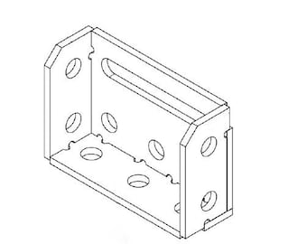 Welding Table Bracket DXF File: CNC-Ready Fixture Kit (150x50x100mm)