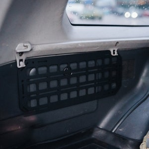 Rear Cubby Molle Panel DXF Files: CNC Laser Cut Car Organizer (Digital)