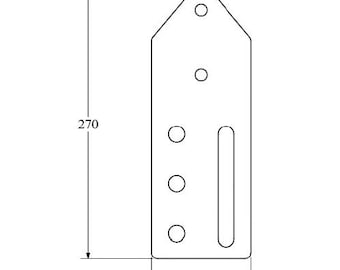 Archivo DXF de soporte de soldadura de alta resistencia / Corte CNC y láser / Accesorios de soldadura