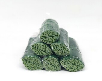 Hoya Plant Leaf Cane, Raw or Unbaked Polymer Clay Cane