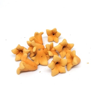 Puakenikeni Beads, Polymer Clay Perfume Flower Tree Beads, 10 Pieces