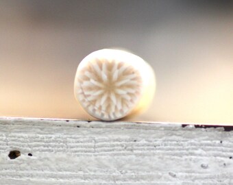 Off White Chrysanthemum Cane, Raw or Unbaked Polymer Clay Cane