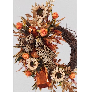 Leopard Fall Wreath