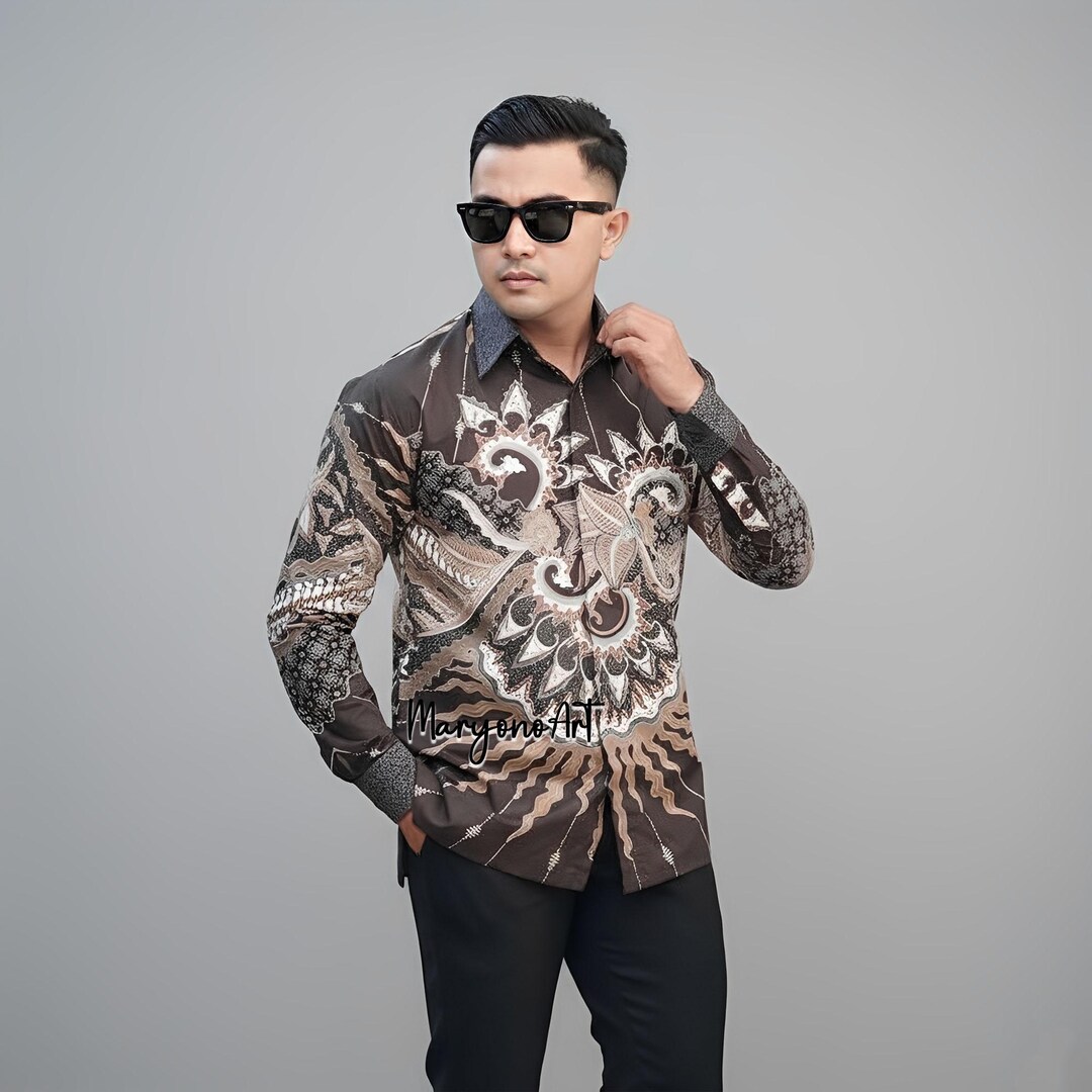 Authentic Handcrafted Javanese Batik Shirt Ranu Kumbolo Premium Cotton ...