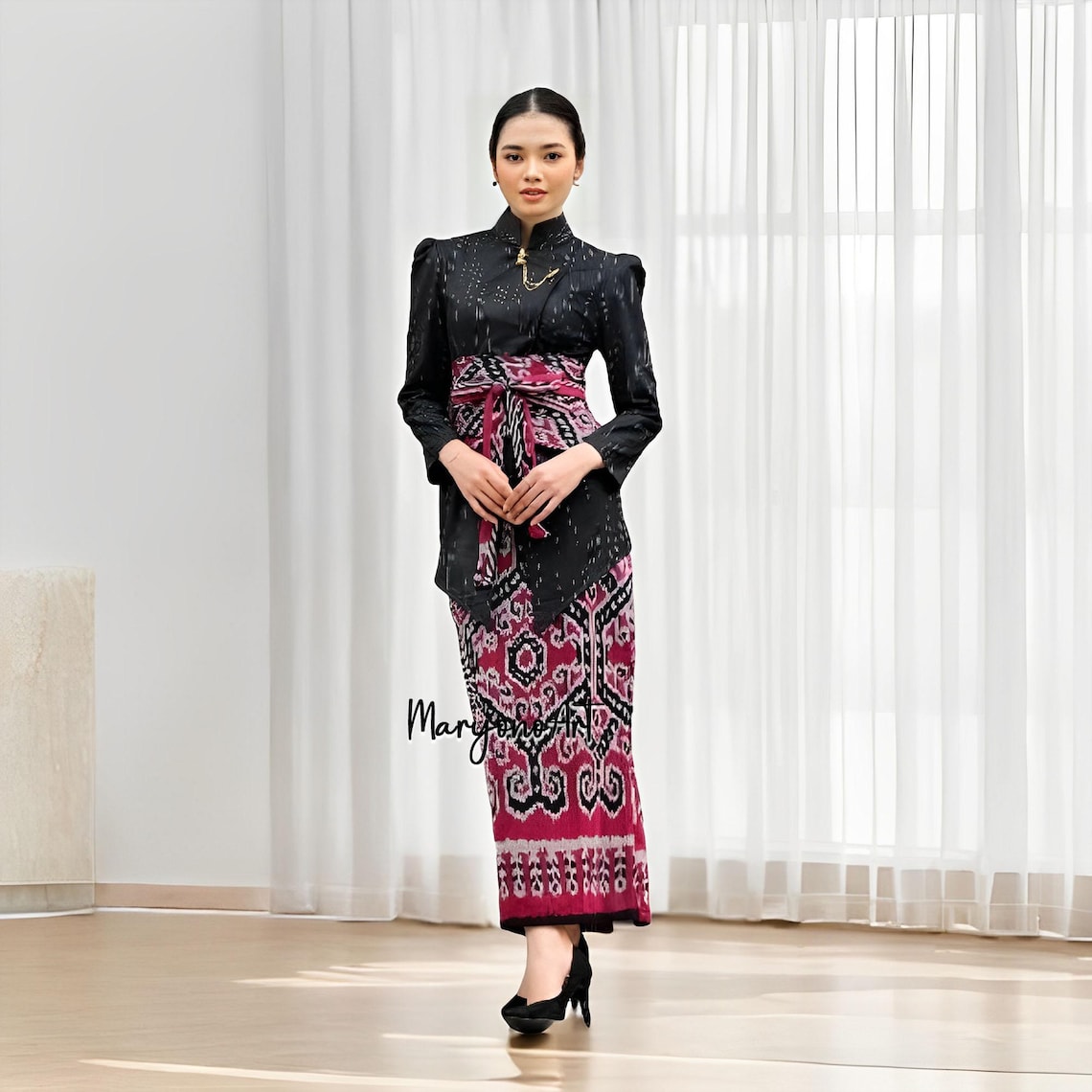 Batik One Set Janggan Kebaya With Maira Woven Skirt Elegant and