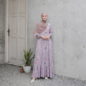 Latest Eid Gamis Dress Women&#39;s Muslim Syari Dress, Muslimah fashion, Muslim Women, Women Dress, Islamic Dress