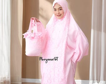 Raisya Adult Mukena Elegant and Comfortable,Mukena,Muslim Prayer Dress,Muslim Prayer Attire,Prayer Outfit,Muslim Prayer Clothes