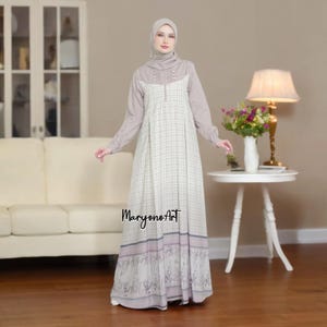 Ladiva Modern Adult Gamis Elegant and Contemporary,Muslim Dress,Muslim Dress Wedding,Women Muslim Attire,Women Islamic Dress,Islamic Dress