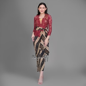 Kebaya Payet Mix Jasmine Elegant Balinese Kebaya for Graduation,Bali Kebaya,Balinese Dress,Kebaya Bali,Bali Blouse,Balinese Kebaya