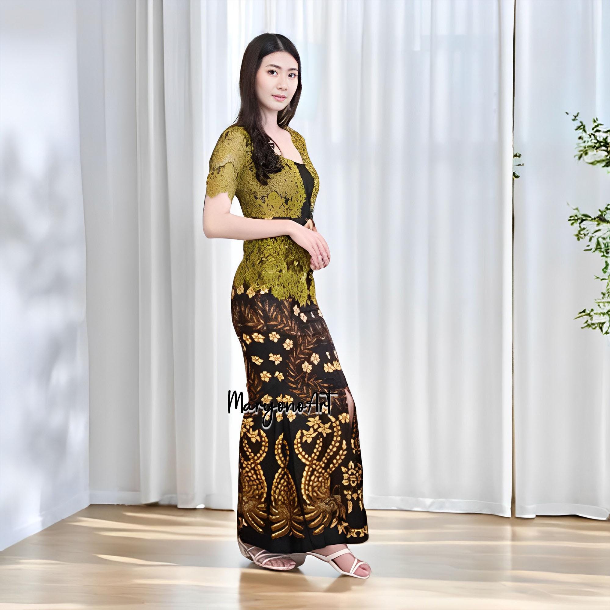 Gaun Dress-skirt-kebaya-baju Kurung-batik Kurung Moden Renda Melinda