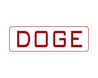DOGE Government Efficiency Political Sticker Decal Gift