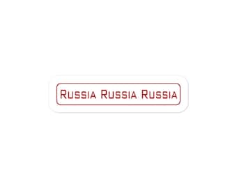 Trump Russia Russia Russia Political Sticker Decal Gift
