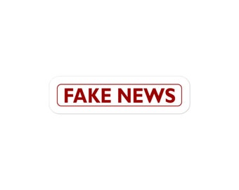 Trump Fake News Political Sticker Decal Gift