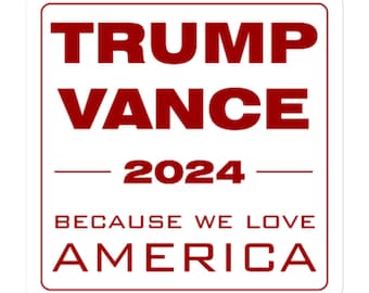 Trump Vance 2024 Election Political Sticker Decal Gift