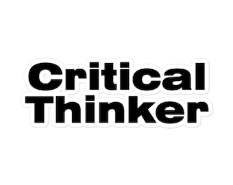 Critical Thinker Decal Sticker Gift