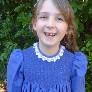 Size 7 Hand Smocked Winter Dress