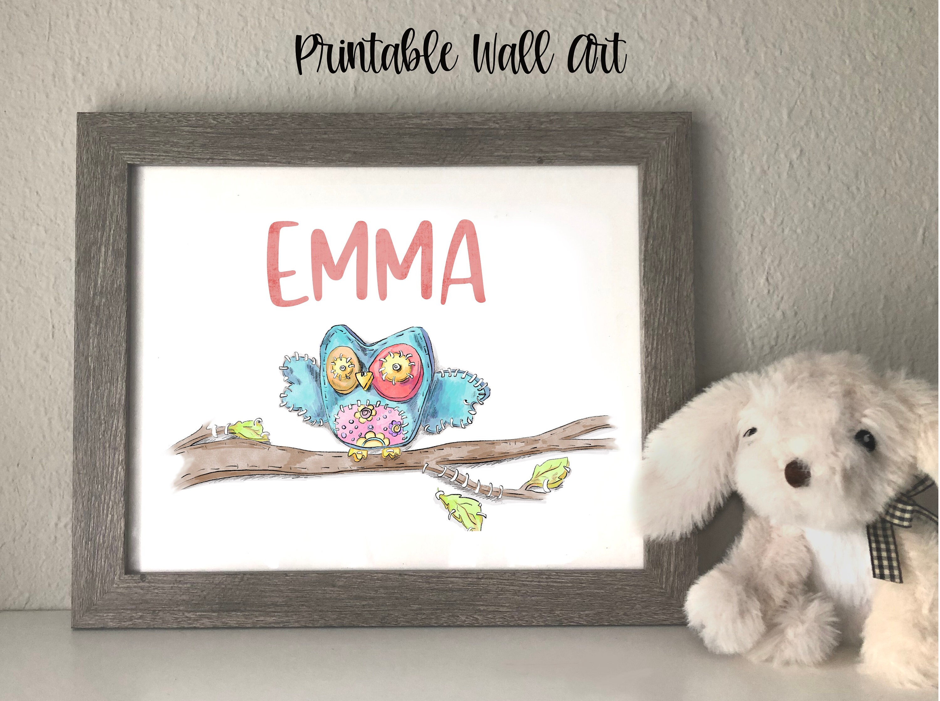 Digital Download Custom Nursery Wall Art Personalize Etsy