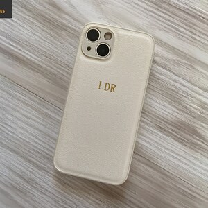 Personalized Leather Case for iPhone 15/14/13/12/11 Pro/Pro Max - Luxury Shockproof Case - Multiple Colors -  With Your Text - Gift Idea