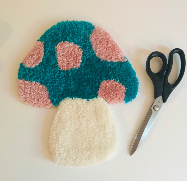 Tufted Rug, Tufted Wall Hanging, Mushroom Rug, Mushroom Wall Hanging image 4