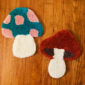 Tufted Rug, Tufted Wall Hanging, Mushroom Rug, Mushroom Wall Hanging image 5