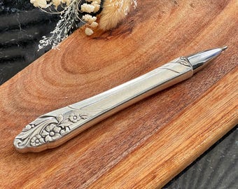 Valentine - Vintage Retro Handmade Pen with Upcycled Knife Handle