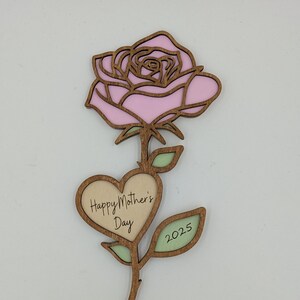 Mother's day wood rose / Rose en bois pour la fete des mères