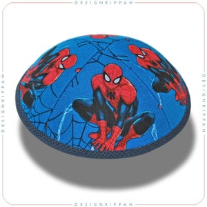 Spider-man kippah • yarmulke | Jewish gift • Handmade Modern Judaica