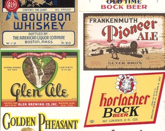 Download Vintage Beer Labels Etsy