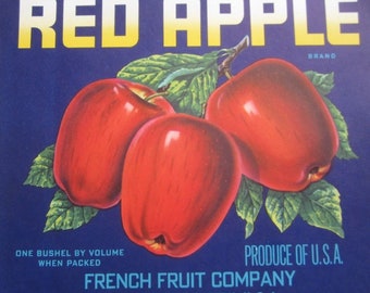 Roseburg Oregon LOOKINGGLASS Brand *AN ORIGINAL APPLE CRATE LABEL*