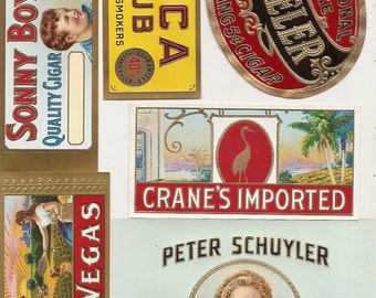 23 different 1930s plus TOBACCO and CIGAR LABELS