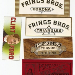 33 different 1930s plus TOBACCO and CIGAR Labels TOBACCO image 3