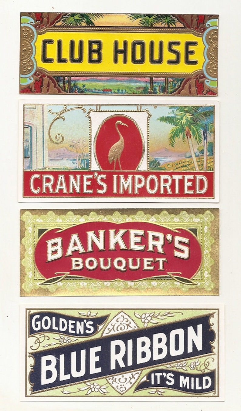 41 Different 1930s Plus TOBACCO and CIGAR LABELS - Etsy