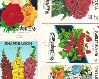 25 different Old Vintage - Vegetable & Flower - SEED PACKETS  Lone Star Seed Co. San Antonio , Texas.