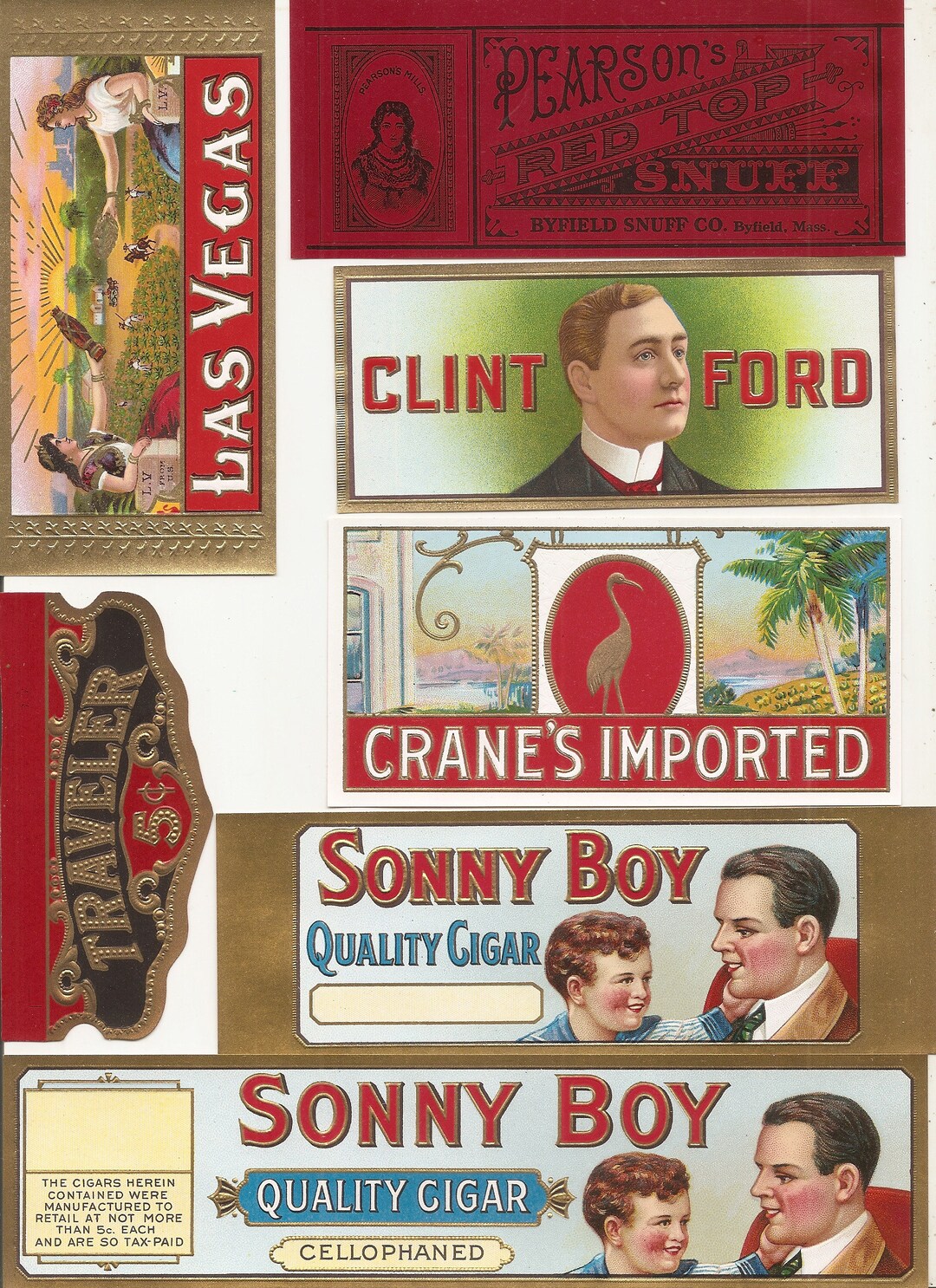 43 1930s Plus TOBACCO and CIGAR LABELS - Etsy