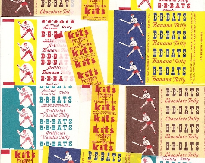 12 Old Assorted CANDY WRAPPERS Bbbats , Kits Etsy
